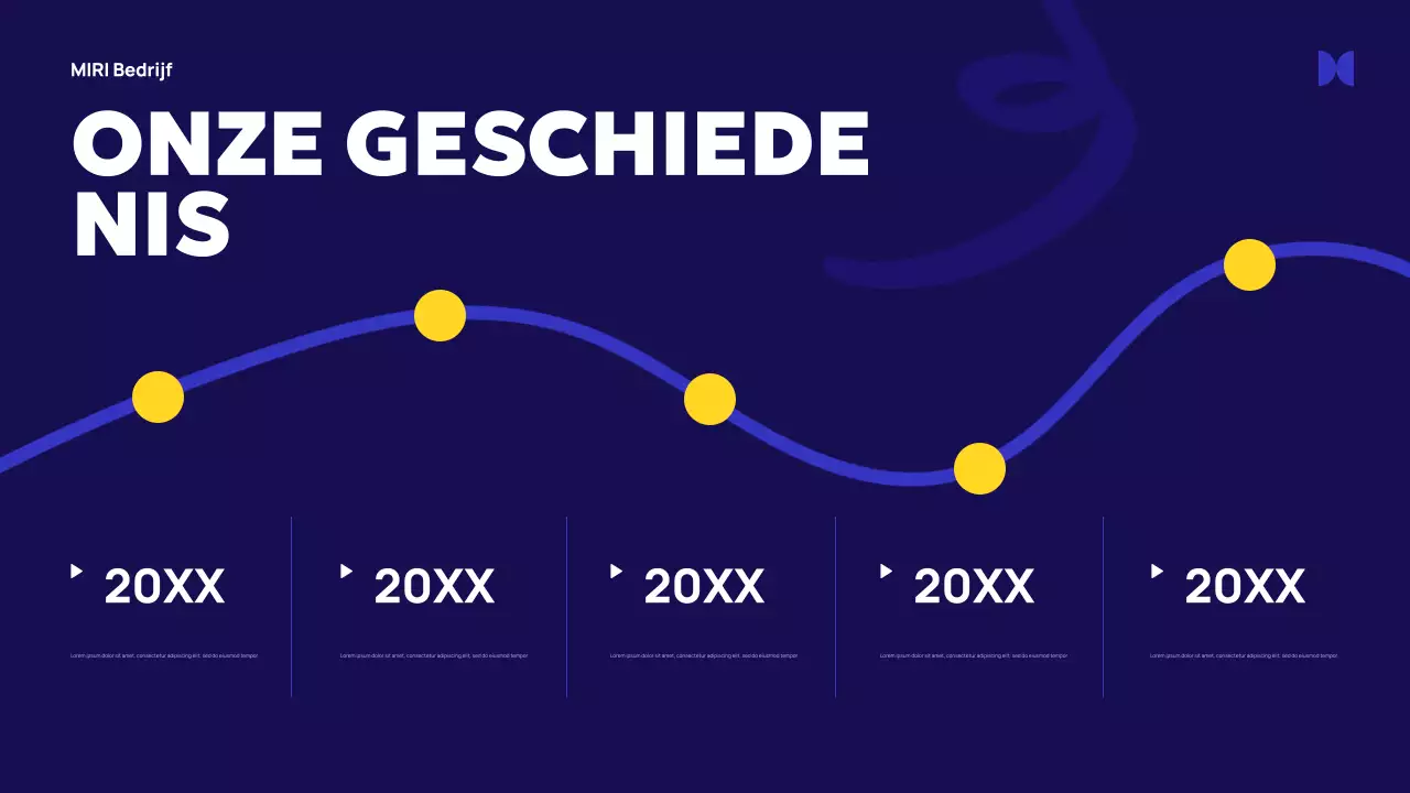 Blue Abstract Agentschap Advertentie