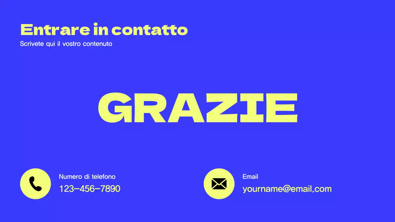 Promozione dell'Agenzia Moderna Gialla