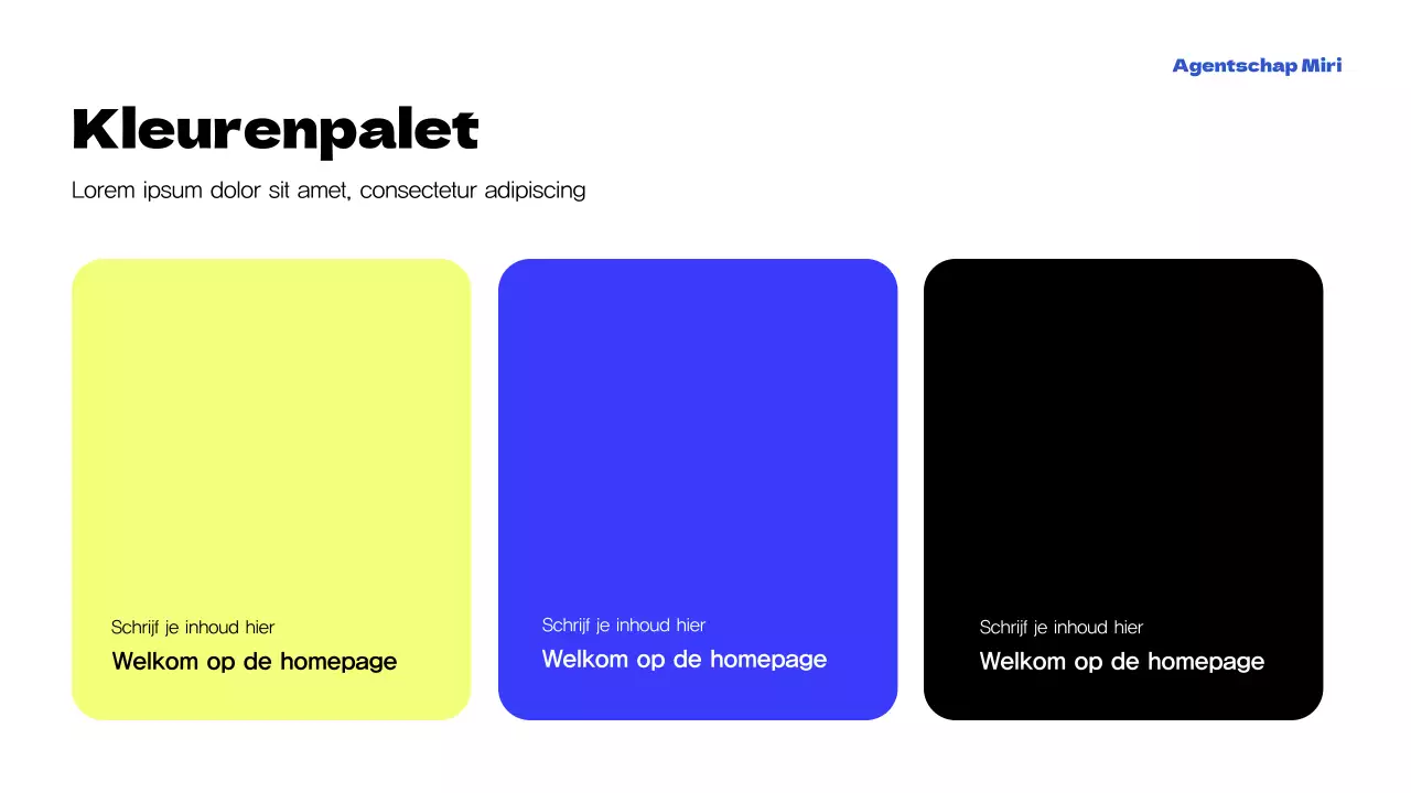 Geel Modern Agentschap Promotie