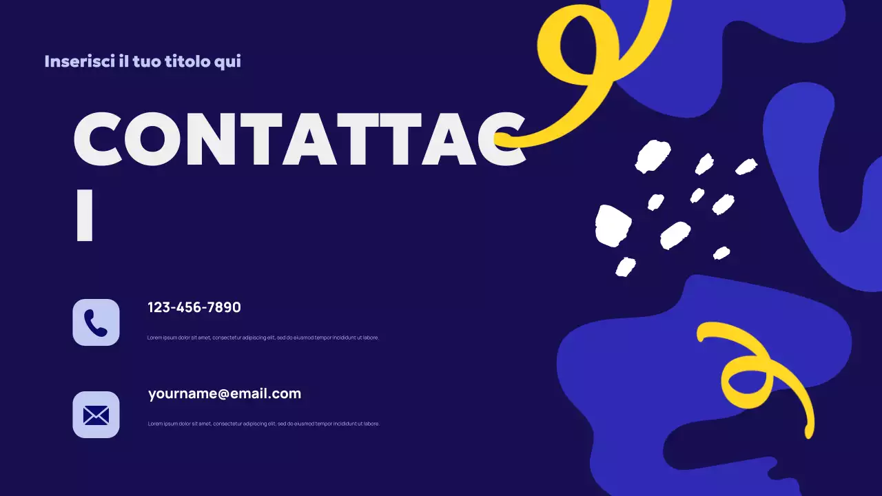 Pubblicità dell'agenzia Blue Abstract