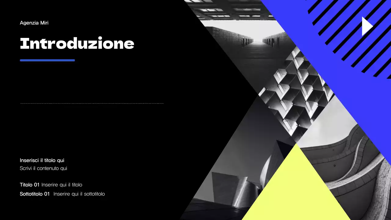 Promozione dell'Agenzia Moderna Gialla