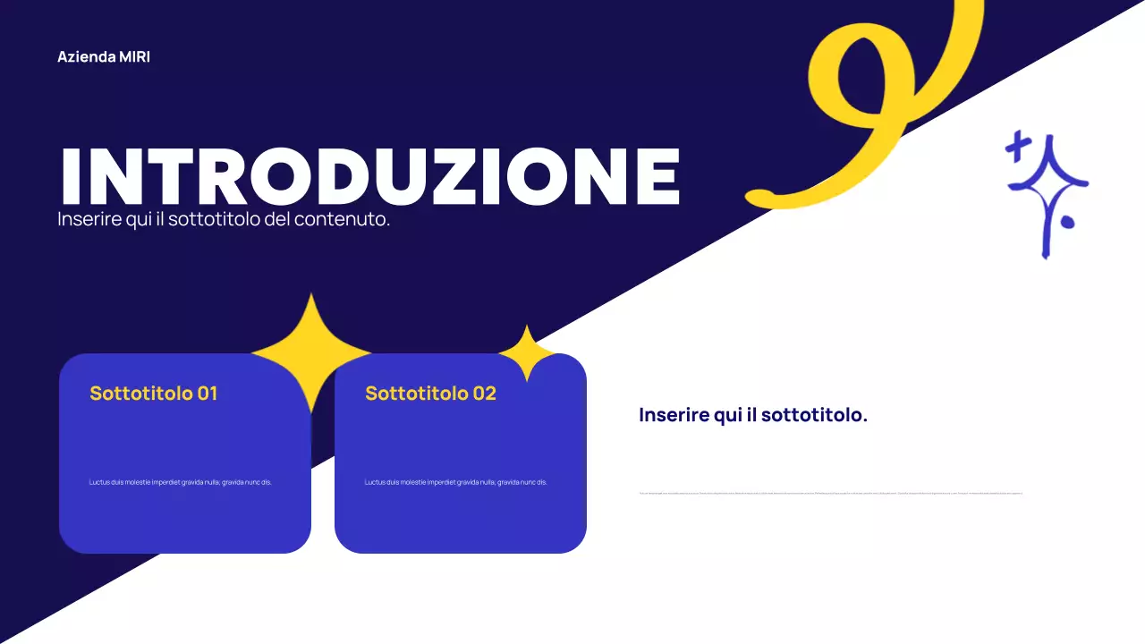 Pubblicità dell'agenzia Blue Abstract