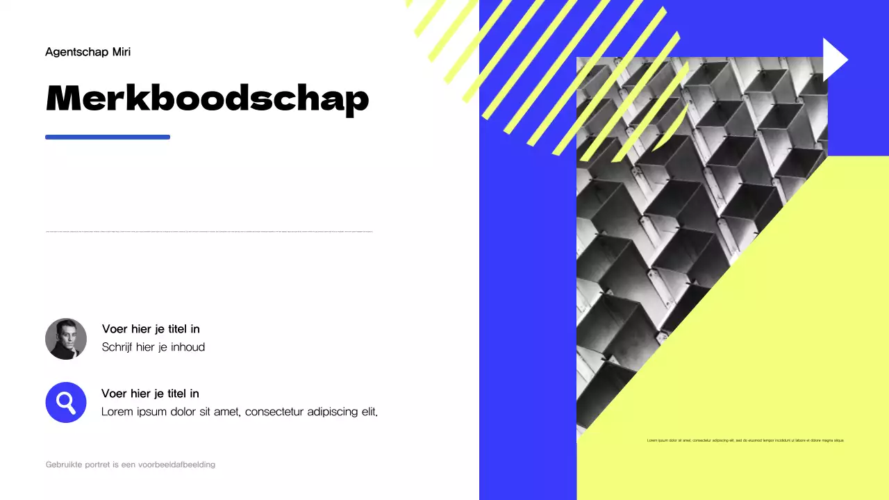 Geel Modern Agentschap Promotie