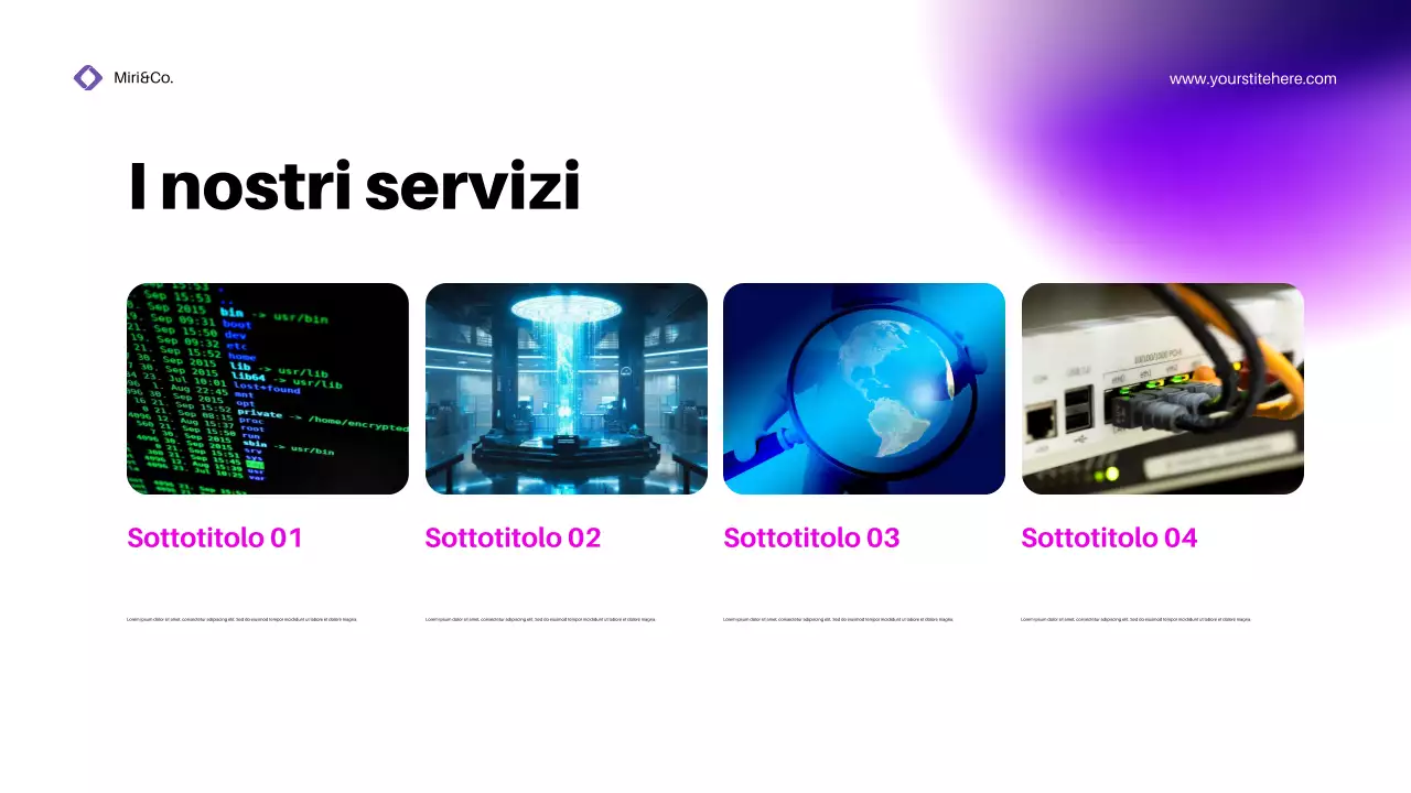 Promozione della sicurezza informatica moderna in viola