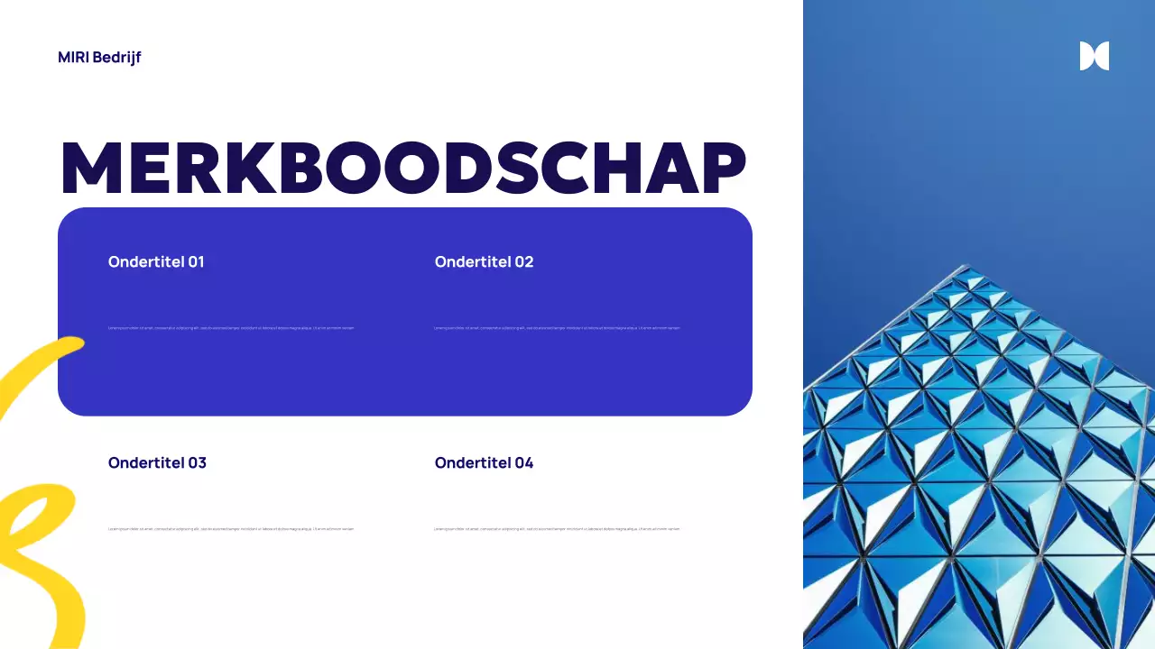 Blue Abstract Agentschap Advertentie
