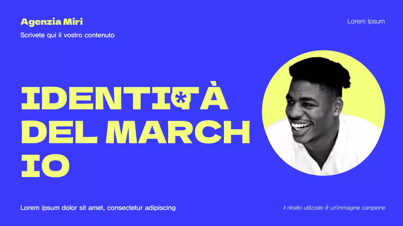 Promozione dell'Agenzia Moderna Gialla