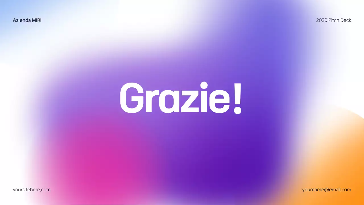 Pitch Media Kit moderno e colorato