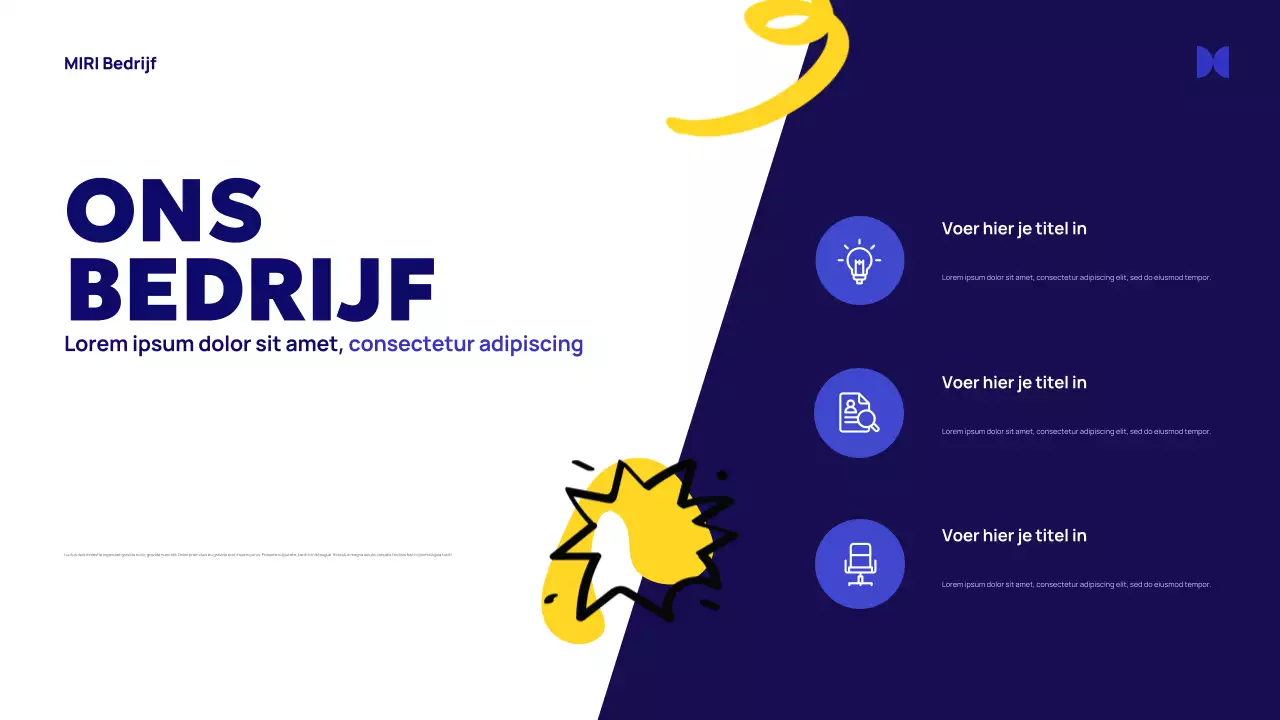 Blue Abstract Agentschap Advertentie