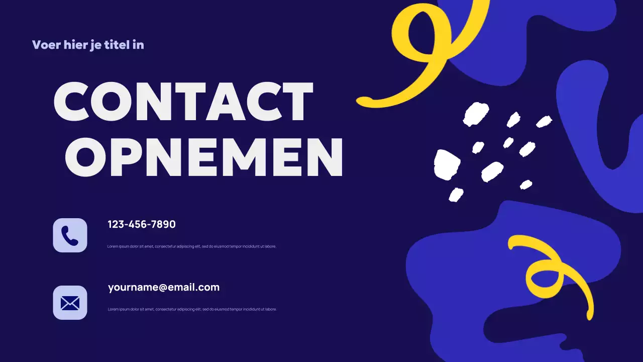 Blue Abstract Agentschap Advertentie