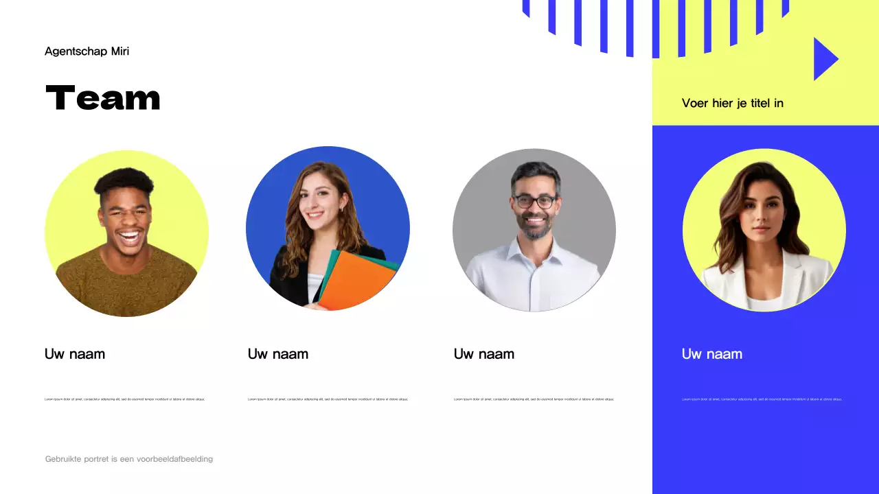 Geel Modern Agentschap Promotie