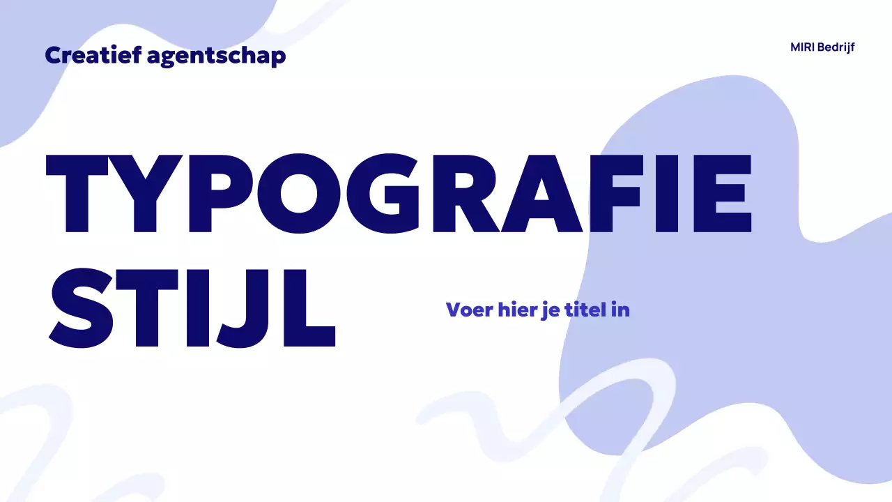 Blue Abstract Agentschap Advertentie
