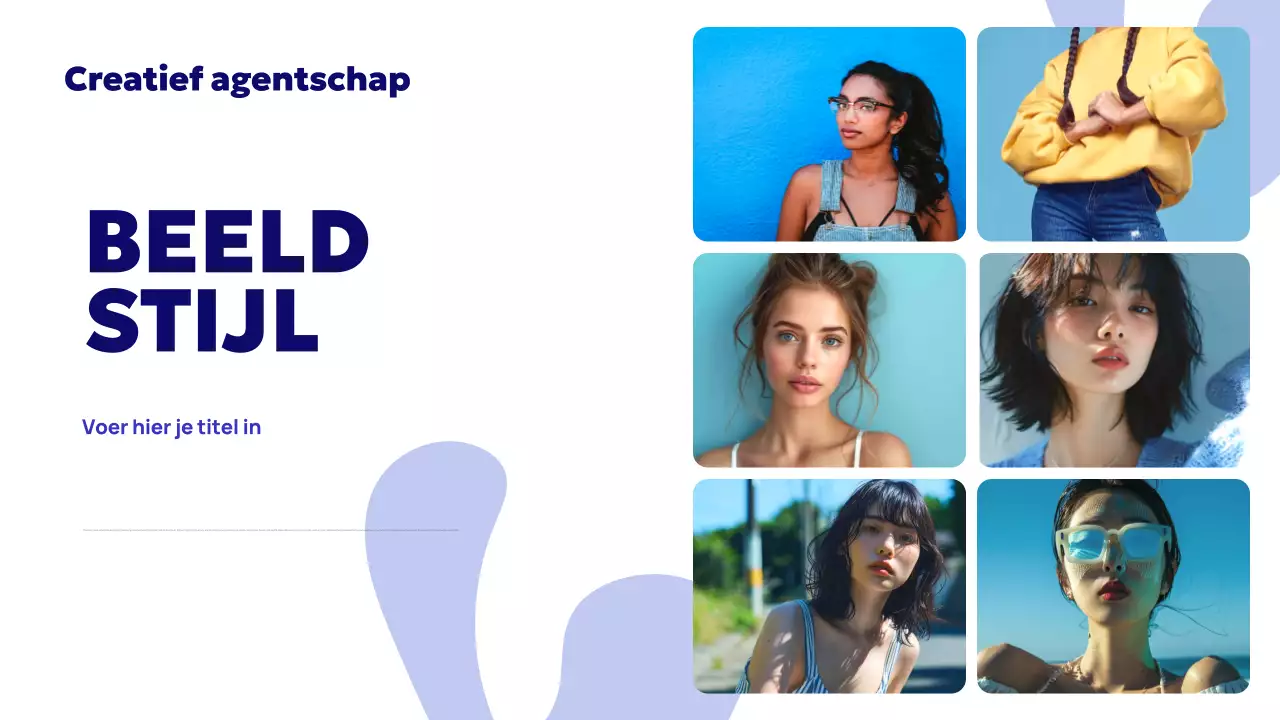 Blue Abstract Agentschap Advertentie