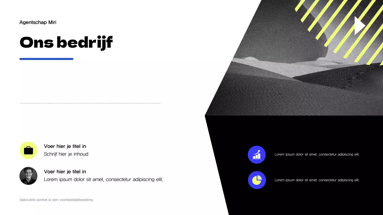 Geel Modern Agentschap Promotie
