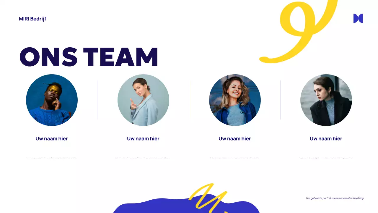 Blue Abstract Agentschap Advertentie