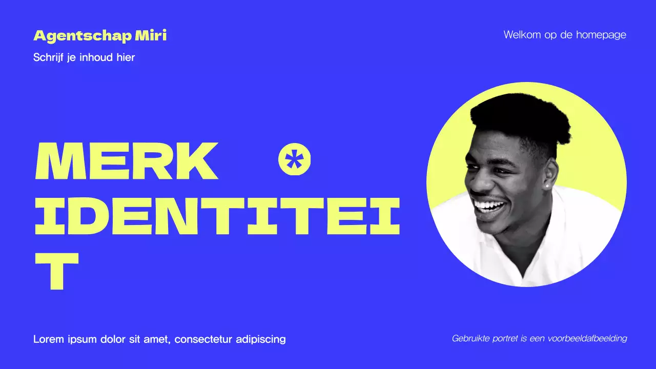 Geel Modern Agentschap Promotie