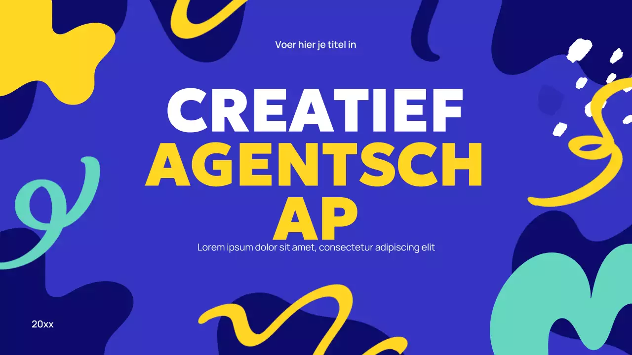 Blue Abstract Agentschap Advertentie
