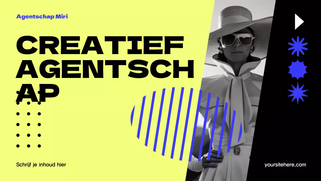 Geel Modern Agentschap Promotie