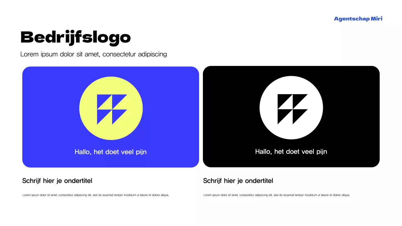 Geel Modern Agentschap Promotie