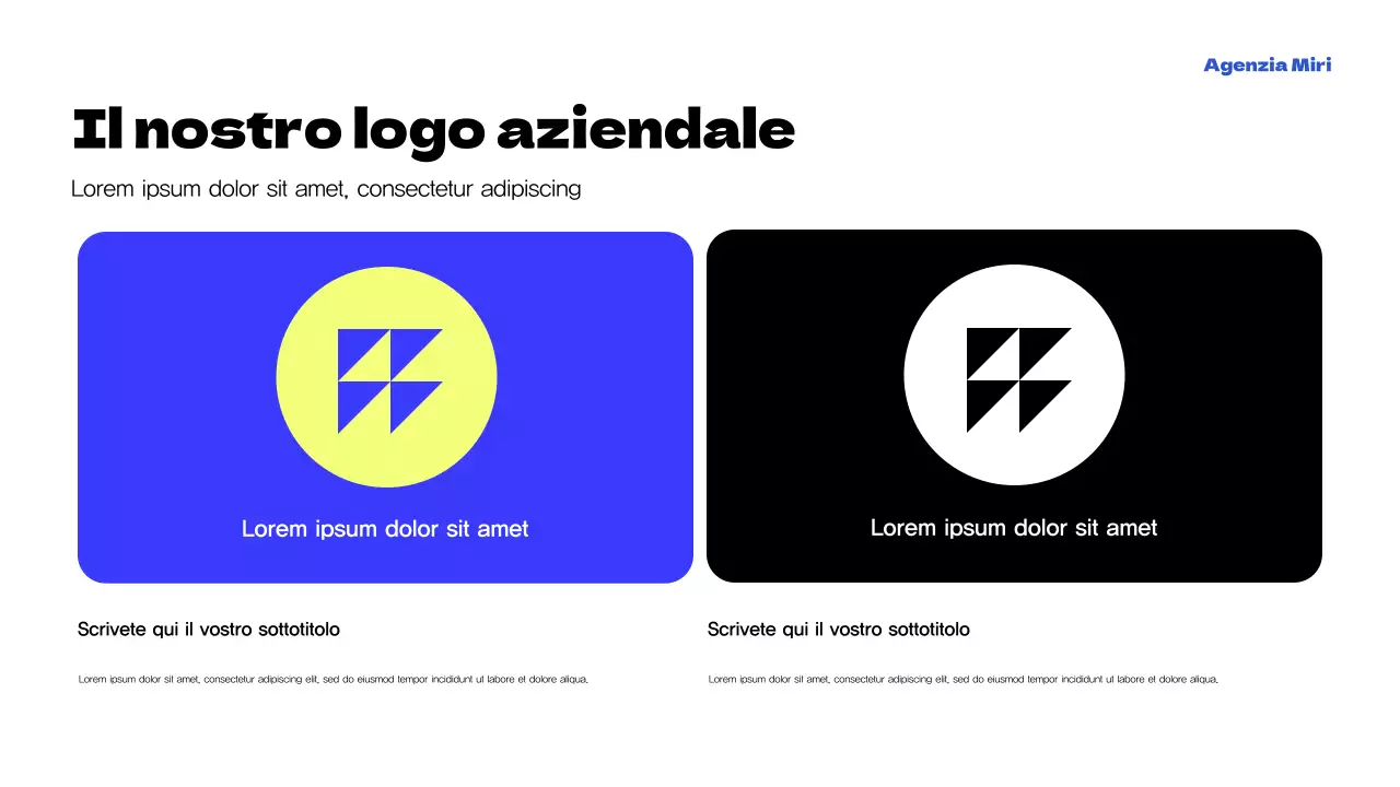 Promozione dell'Agenzia Moderna Gialla