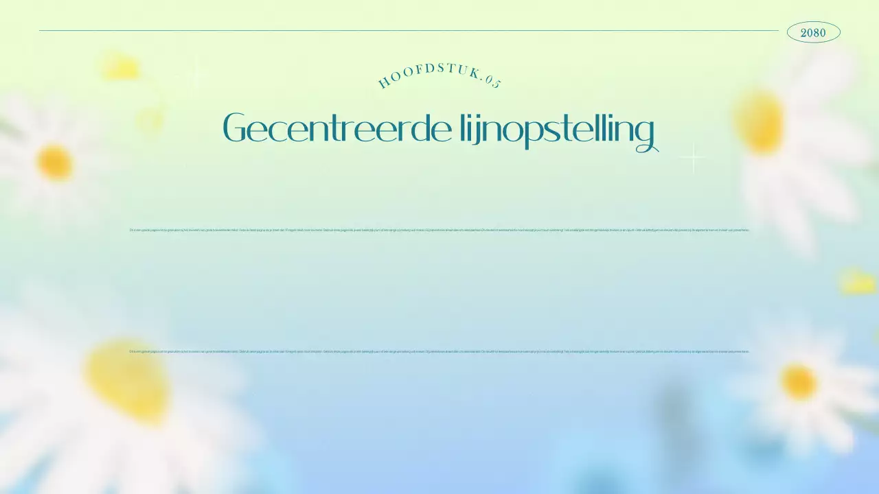 Eenvoudige bloemenmarketing in lichtblauw en chartreuse