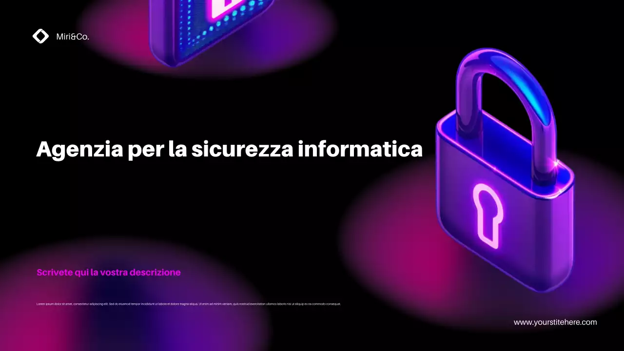 Promozione della sicurezza informatica moderna in viola