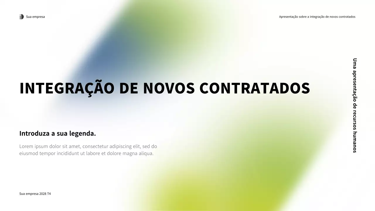 Apresentação do Guia de Integração Moderno Verde Branco
