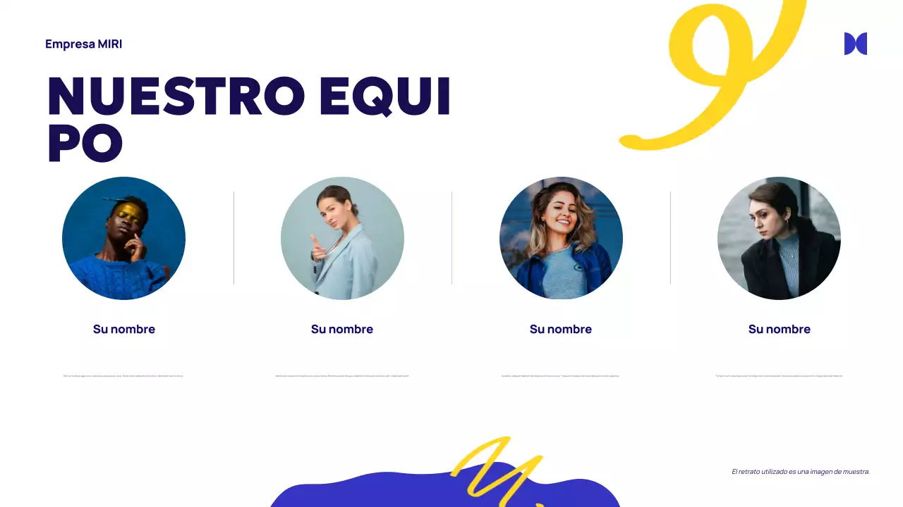 Anuncio de la Agencia Blue Abstract