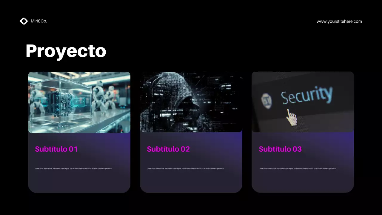 Promoción Purple Modern Cybersecurity