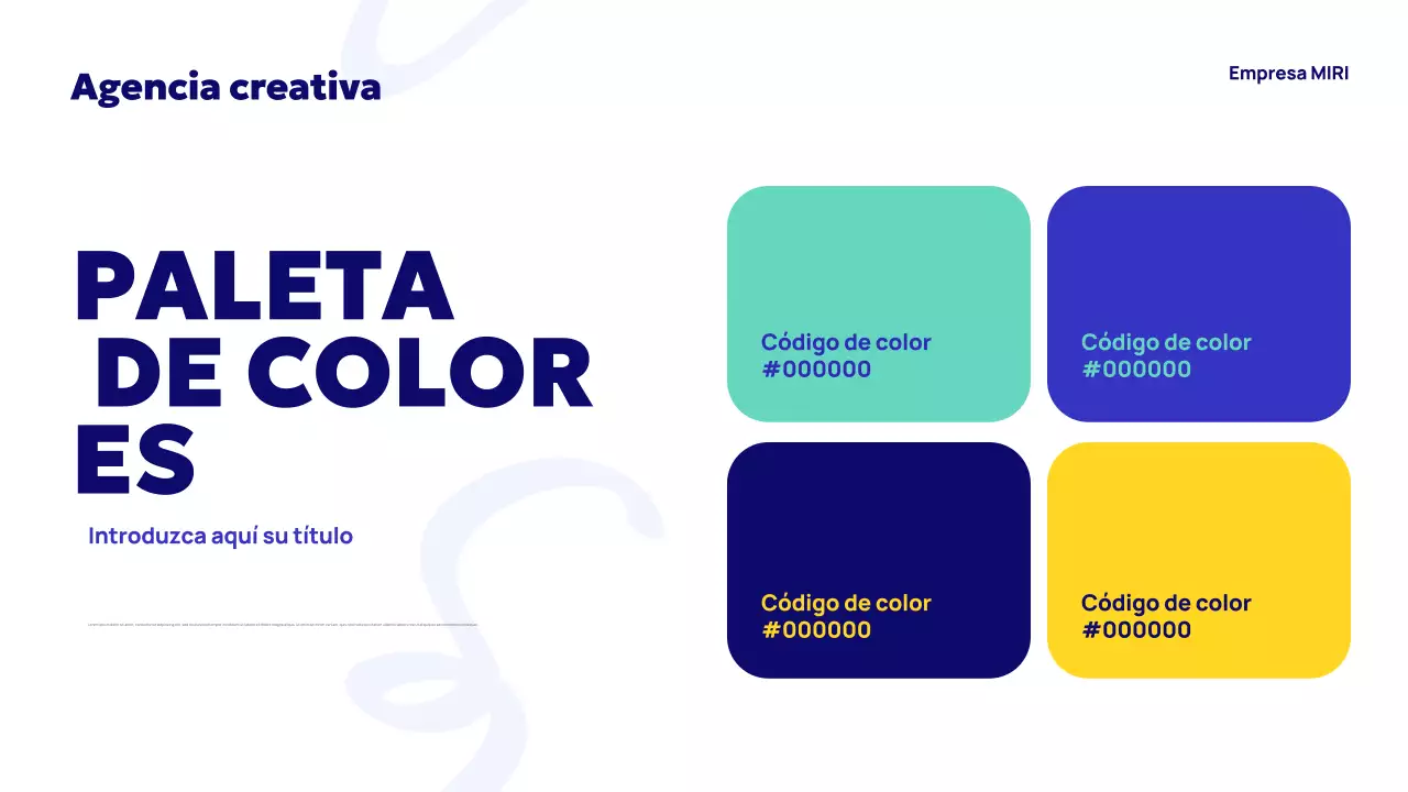 Anuncio de la Agencia Blue Abstract