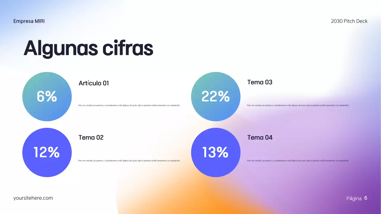 Kit de prensa moderno y colorido