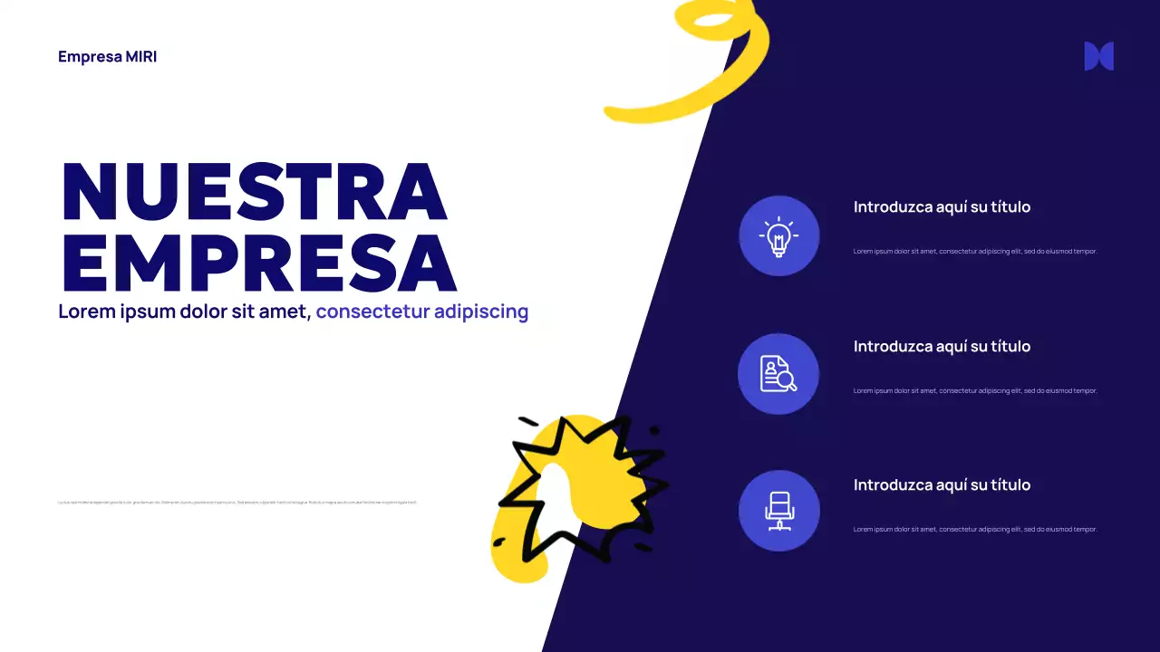 Anuncio de la Agencia Blue Abstract