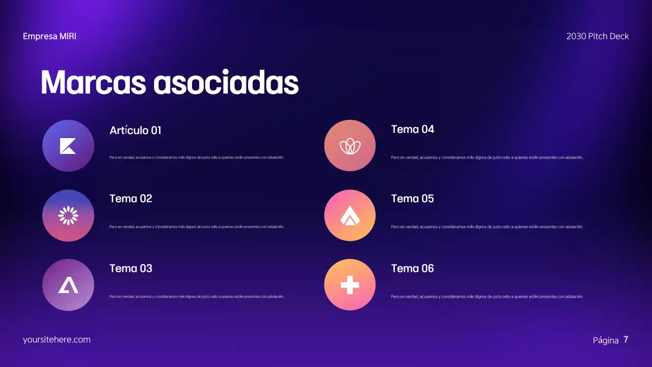 Kit de prensa moderno y colorido