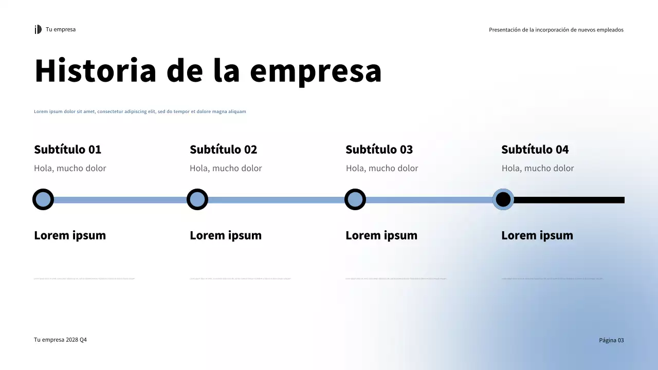 Verde Blanco Presentación de la Guía de incorporación moderna