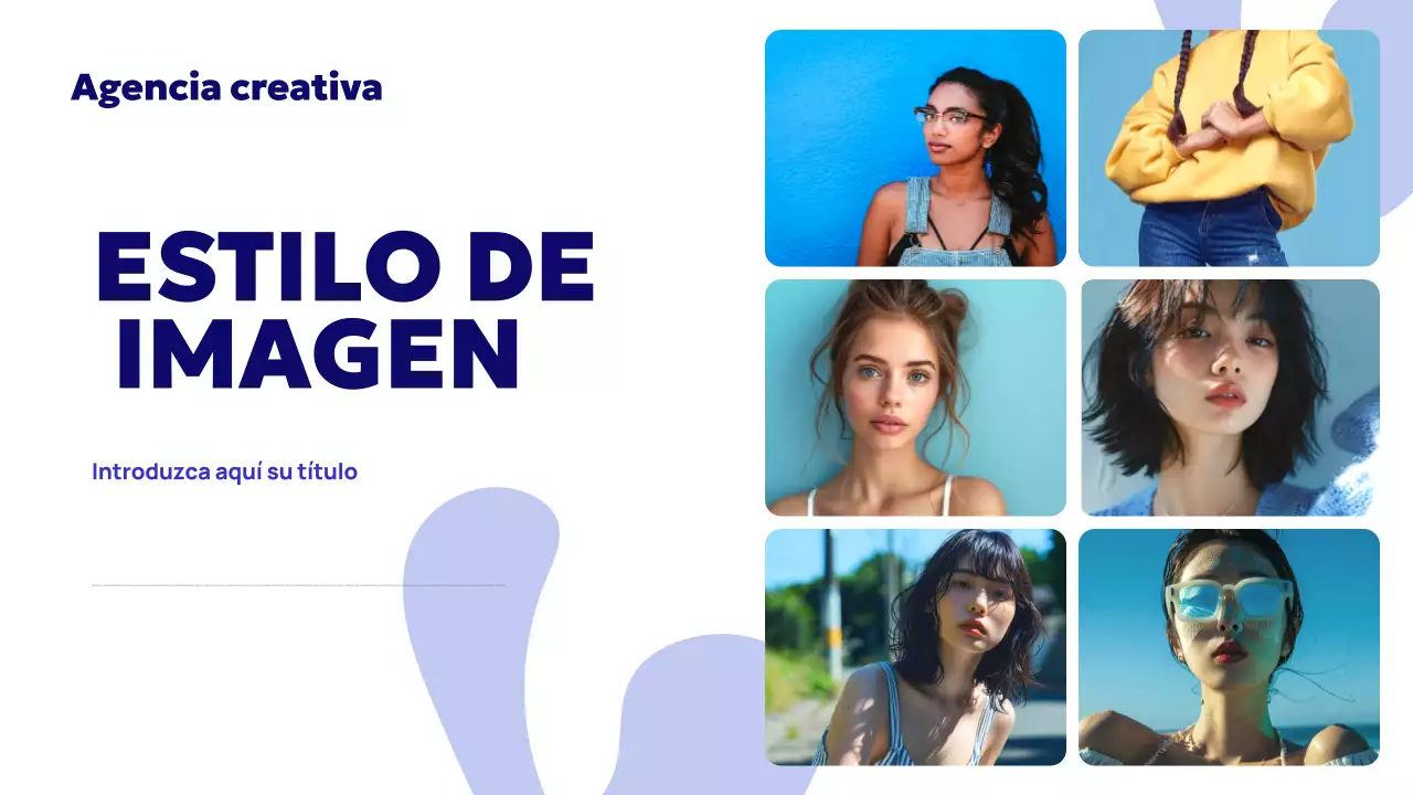 Anuncio de la Agencia Blue Abstract