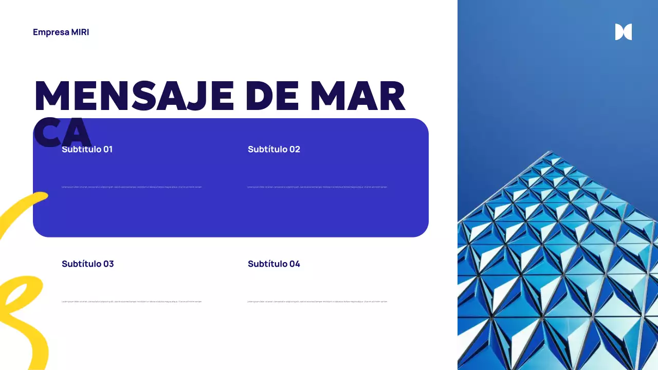 Anuncio de la Agencia Blue Abstract