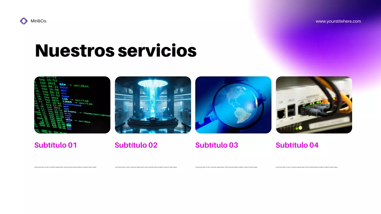 Promoción Purple Modern Cybersecurity