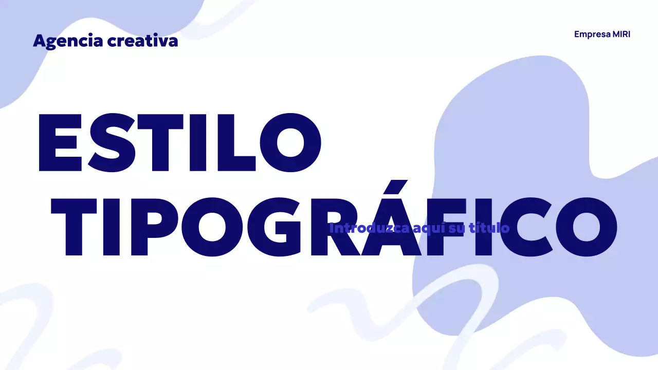 Anuncio de la Agencia Blue Abstract