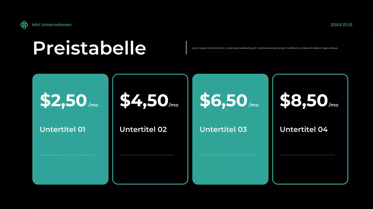 Teal Modern Cybersecurity Anzeige