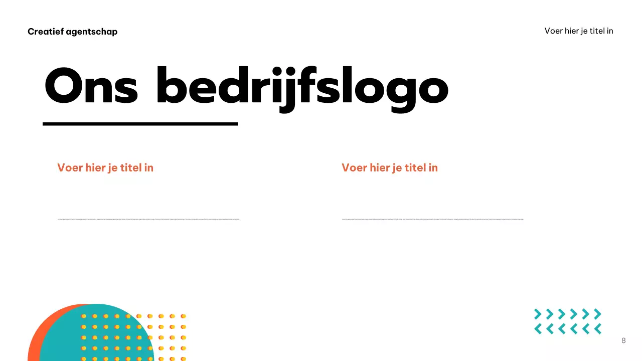 Oranje Stoutmoedige Agentschap Promotie