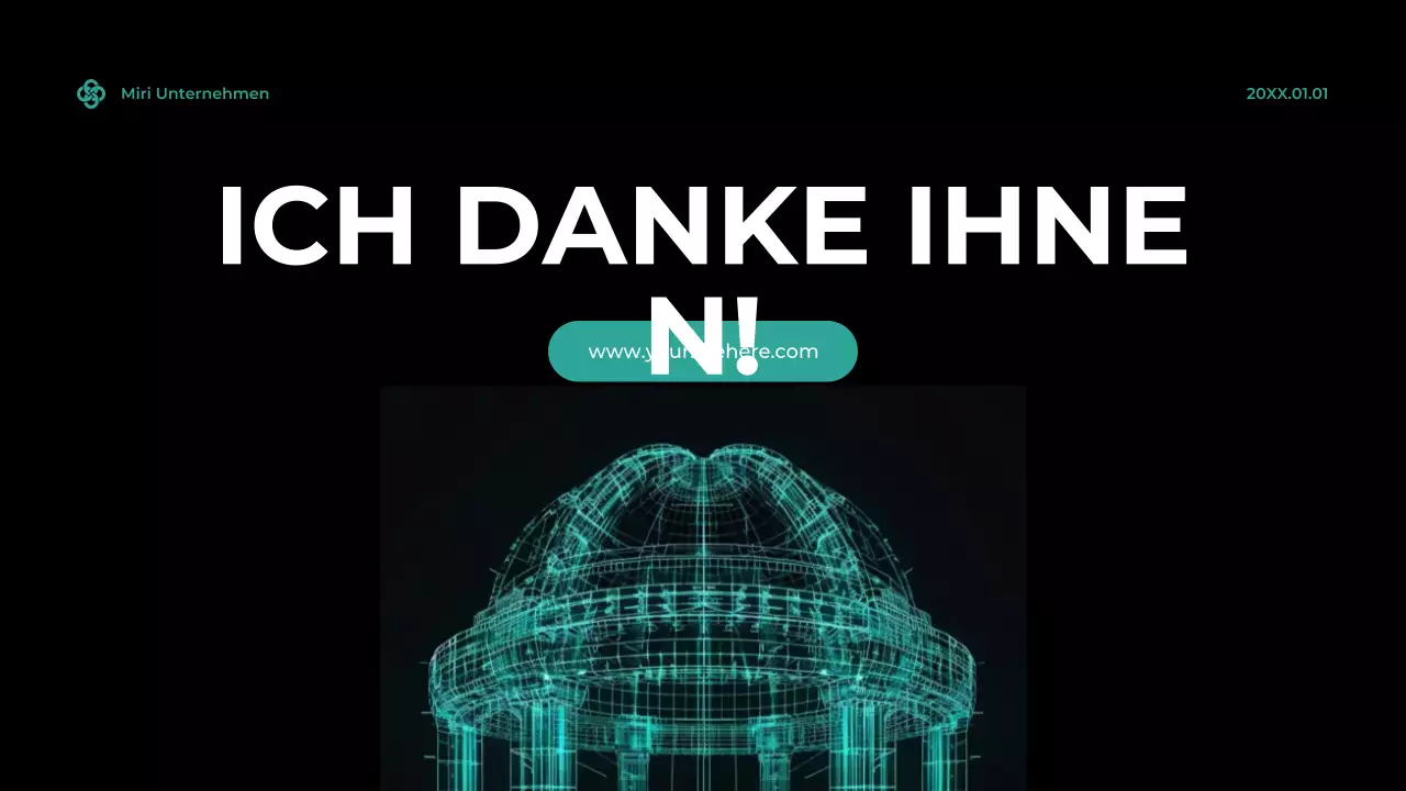 Teal Modern Cybersecurity Anzeige