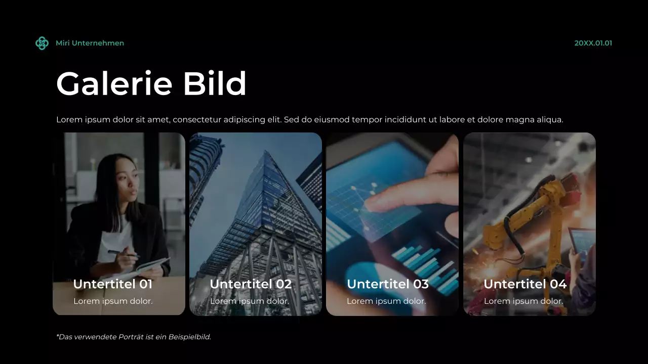 Teal Modern Cybersecurity Anzeige