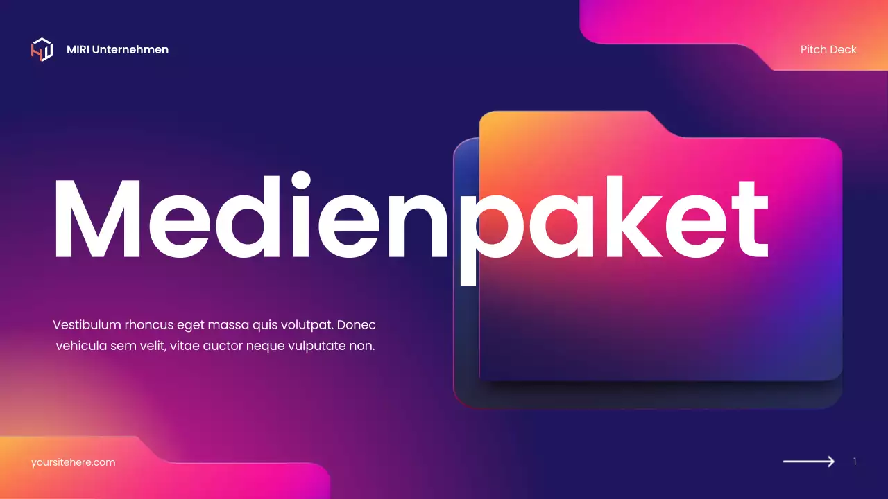 Buntes modernes Medienhandbuch