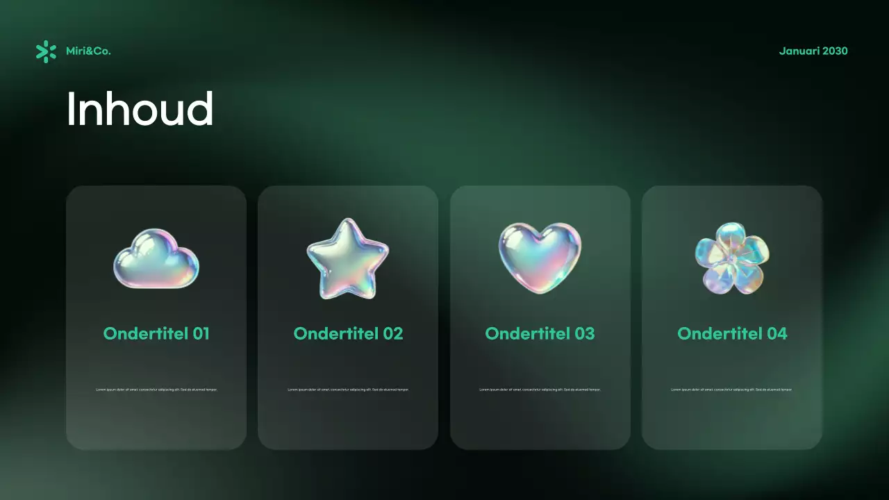 Advertentie voor groene moderne cyberbeveiliging