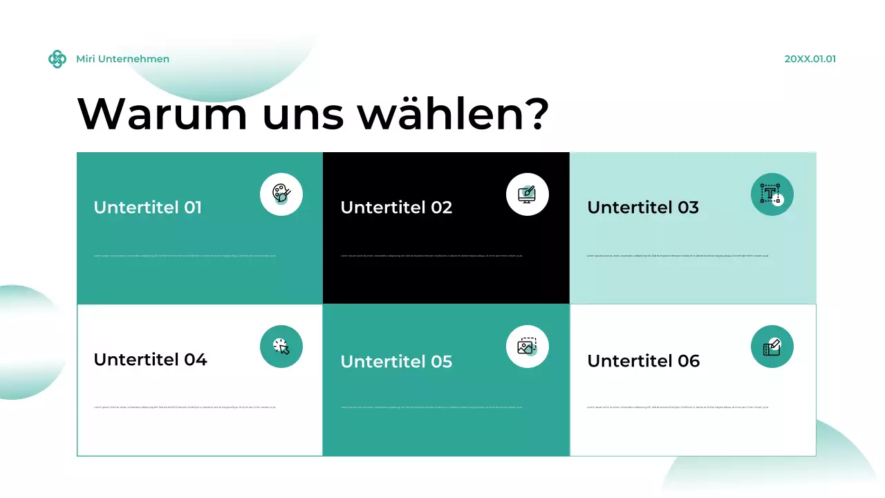 Teal Modern Cybersecurity Anzeige
