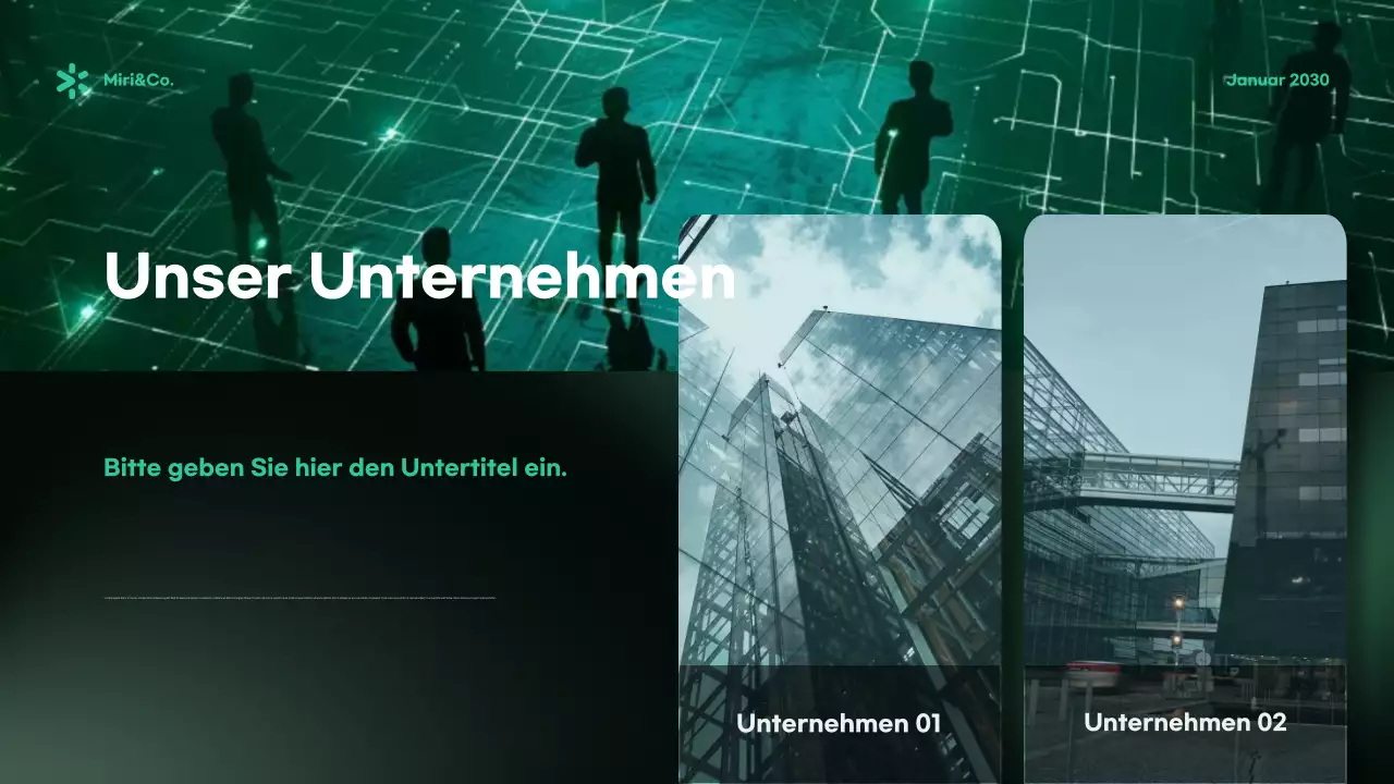 Green Modern Cybersecurity Anzeige