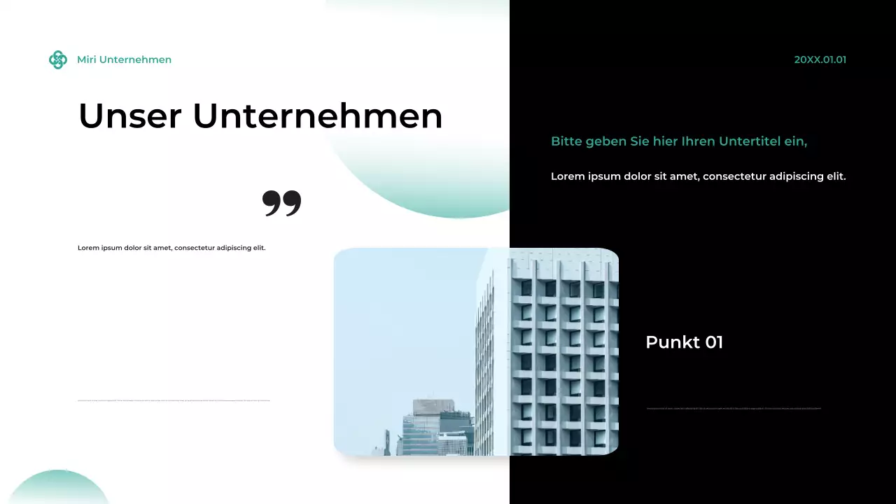 Teal Modern Cybersecurity Anzeige