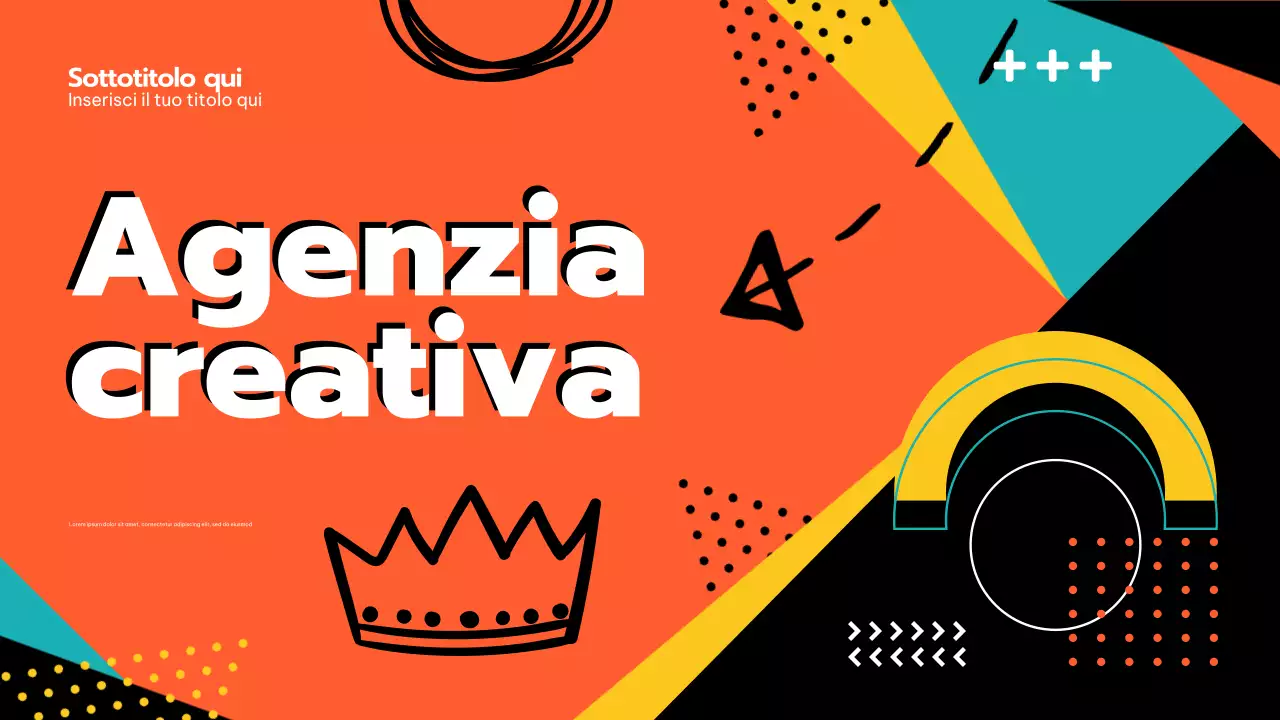 Promozione dell'agenzia Orange Bold