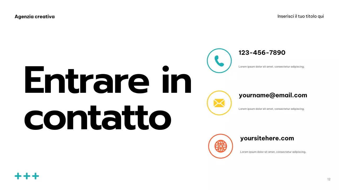 Promozione dell'agenzia Orange Bold