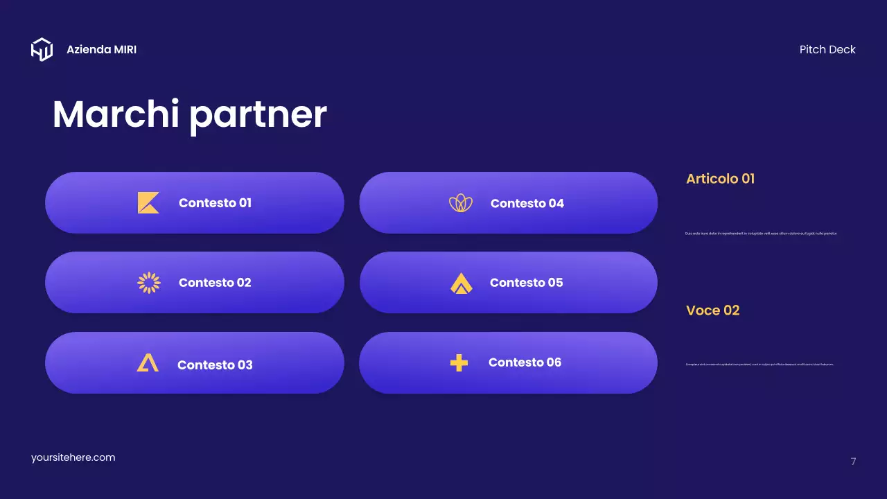 Guida multimediale moderna e colorata