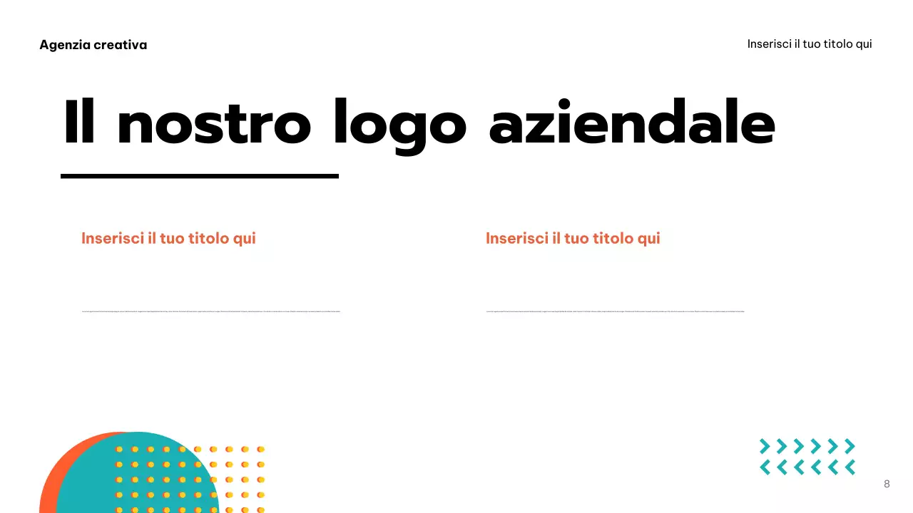 Promozione dell'agenzia Orange Bold